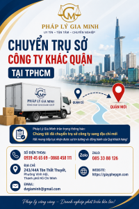 Chuyển Trụ Sở Công Ty Khác Quận Tại TPHCM