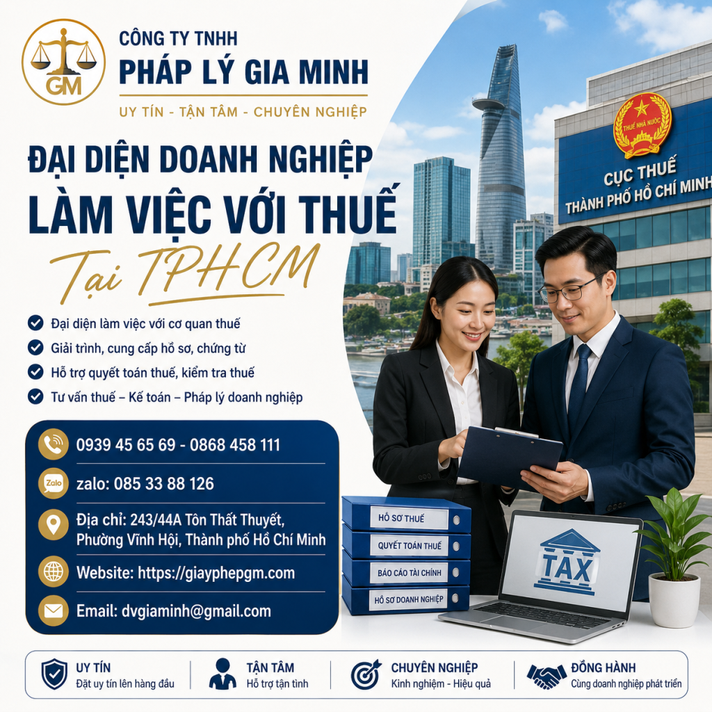 Đại Diện Doanh Nghiệp Làm Việc Với Thuế Tại TPHCM