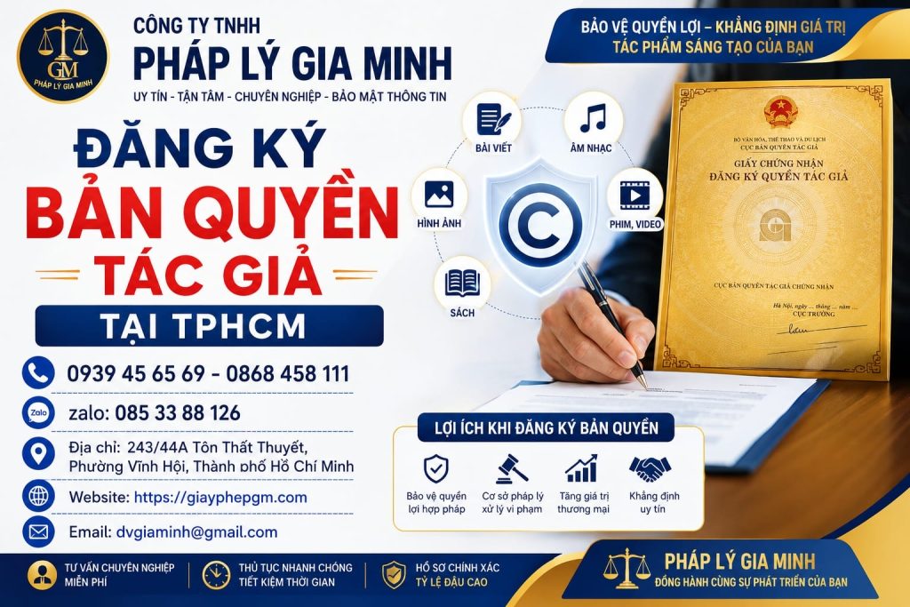 Đăng Ký Bản Quyền Tác Giả Tại TPHCM Nhanh Chóng, Đúng Quy Định 1 Đăng Ký Bản Quyền Tác Giả Tại TPHCM
