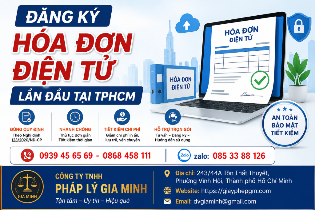 Đăng Ký Hóa Đơn Điện Tử Lần Đầu Tại TPHCM