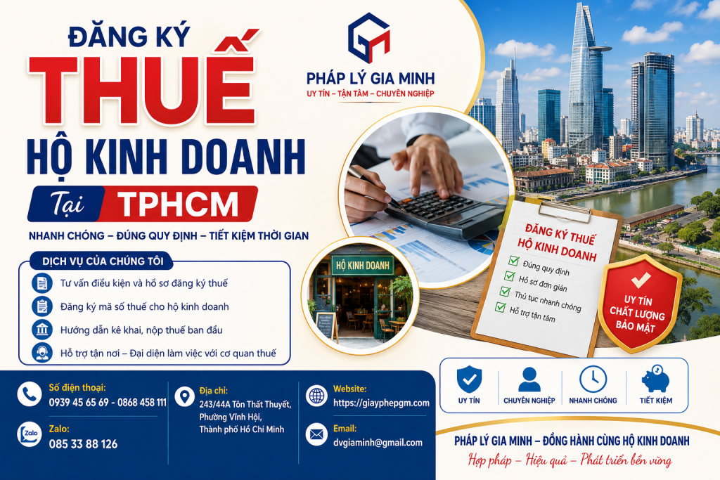 Đăng Ký Thuế Hộ Kinh Doanh Tại TPHCM Nhanh Chóng, Đúng Quy Định 1 Đăng Ký Thuế Hộ Kinh Doanh Tại TPHCM