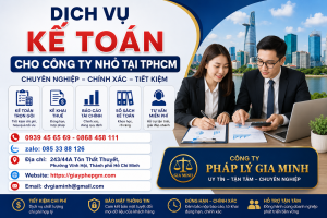 Dịch Vụ Kế Toán Cho Công Ty Nhỏ Tại TPHCM