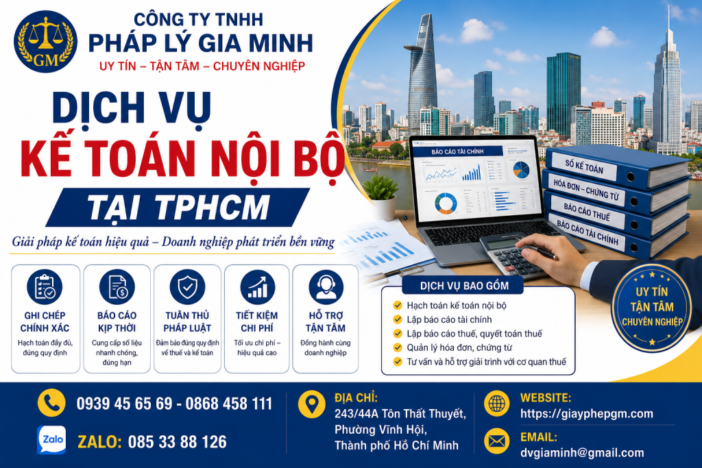 Dịch Vụ Kế Toán Nội Bộ Tại TPHCM
