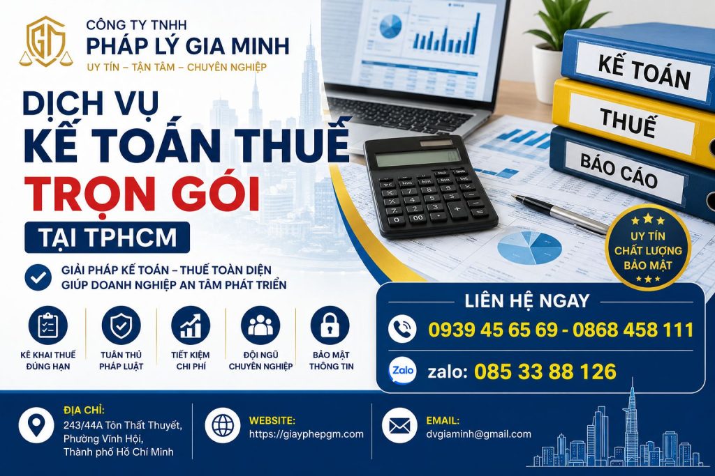 Dịch Vụ Kế Toán Thuế Trọn Gói Tại TPHCM