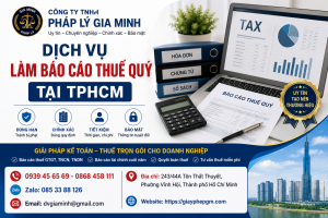 Dịch Vụ Làm Báo Cáo Thuế Quý Tại TPHCM