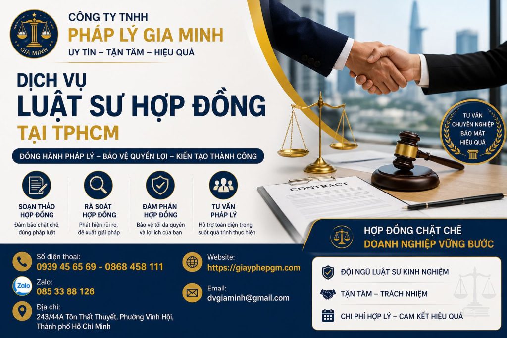 Dịch Vụ Luật Sư Hợp Đồng Tại TPHCM