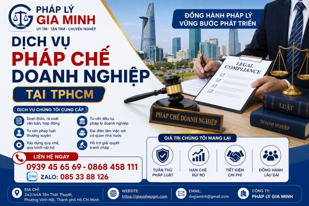 Dịch Vụ Pháp Chế Doanh Nghiệp Tại TPHCM