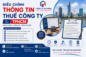 Điều Chỉnh Thông Tin Thuế Công Ty Tại TPHCM