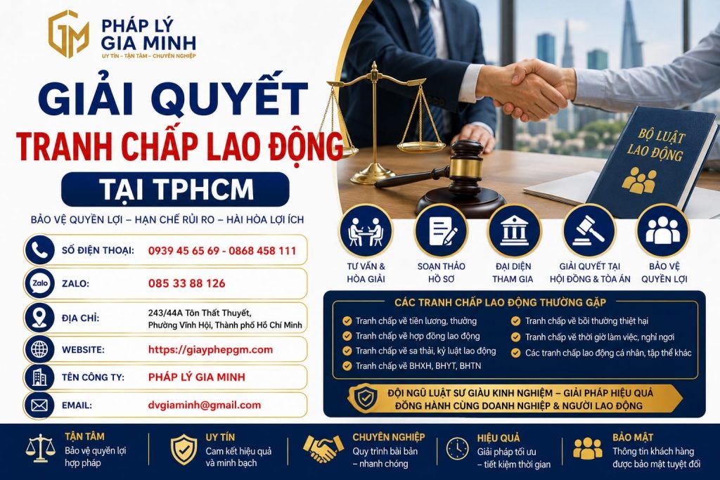 Giải Quyết Tranh Chấp Lao Động Tại TPHCM – Bảo Vệ Quyền Lợi Người Lao Động Và Doanh Nghiệp 1 Giải Quyết Tranh Chấp Lao Động Tại TPHCM