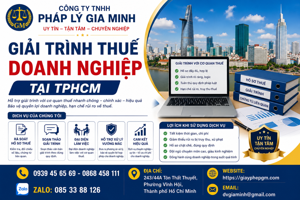 Giải Trình Thuế Doanh Nghiệp Tại TPHCM