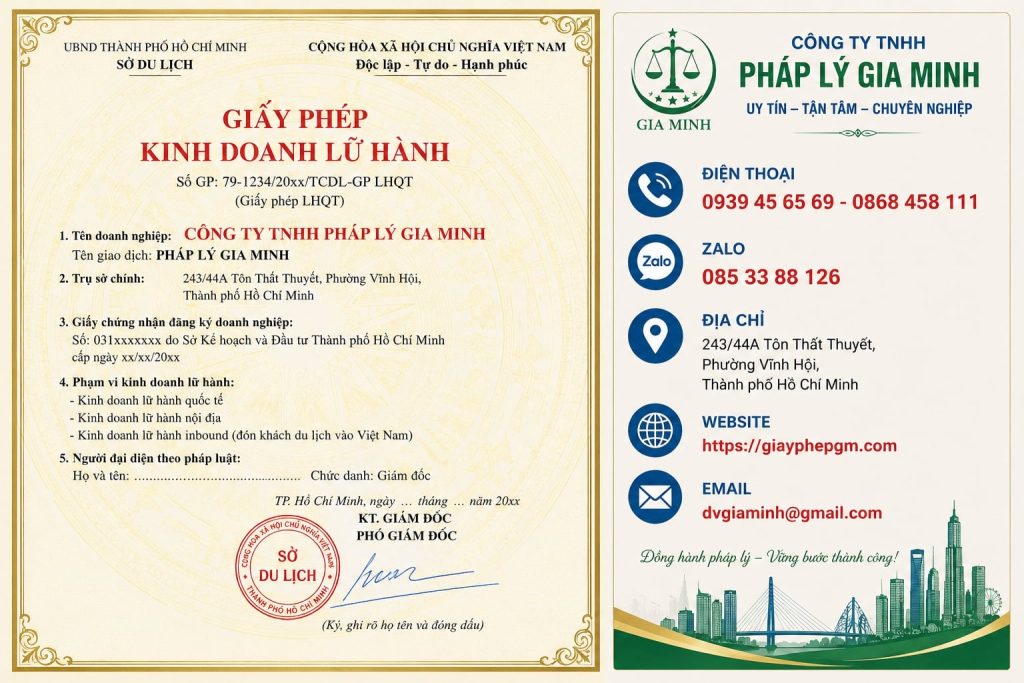 Giấy Phép Kinh Doanh Lữ Hành Tại TPHCM