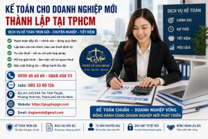 Kế Toán Cho Doanh Nghiệp Mới Thành Lập Tại TPHCM