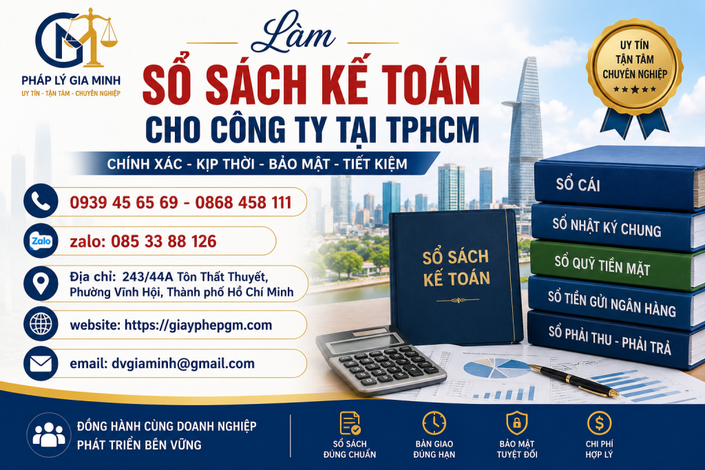 Làm Sổ Sách Kế Toán Cho Công Ty Tại TPHCM Uy Tín, Chính Xác, Đúng Quy Định 1 Làm Sổ Sách Kế Toán Cho Công Ty Tại TPHCM