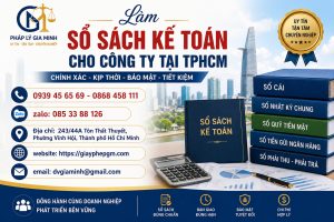 Làm Sổ Sách Kế Toán Cho Công Ty Tại TPHCM
