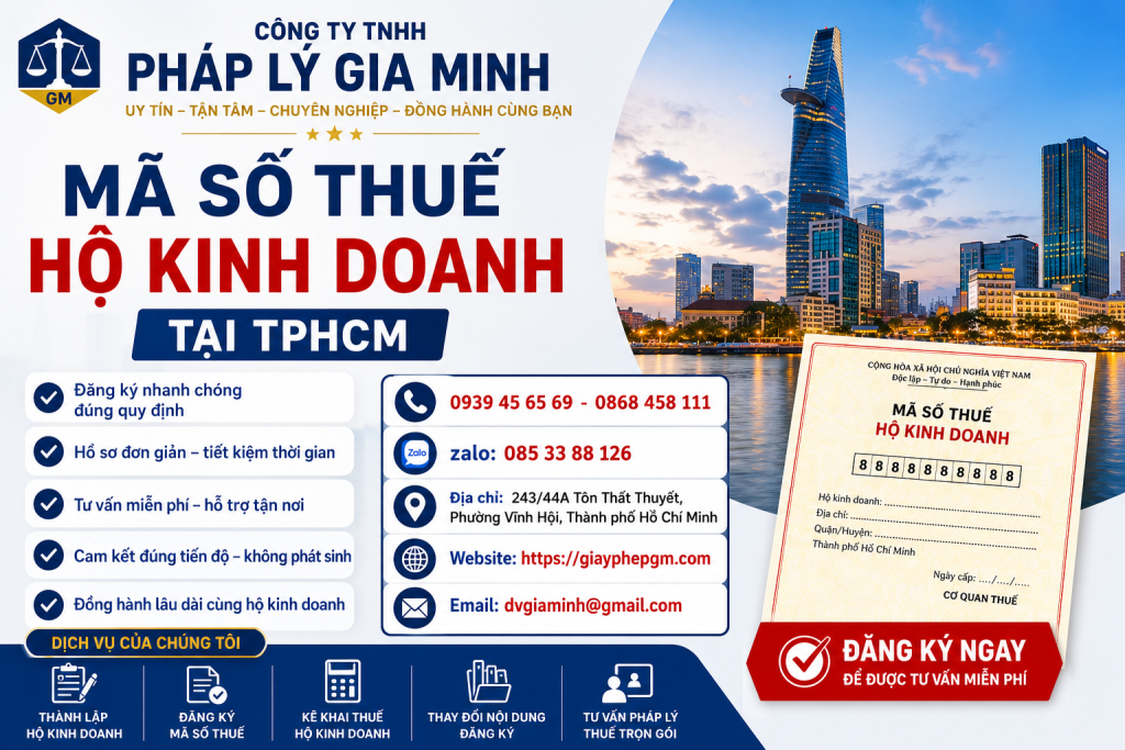 Mã Số Thuế Hộ Kinh Doanh Tại TPHCM