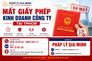 Mất Giấy Phép Kinh Doanh Công Ty Tại TPHCM