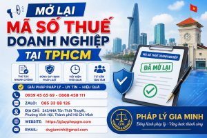 Mở Lại Mã Số Thuế Doanh Nghiệp Tại TPHCM