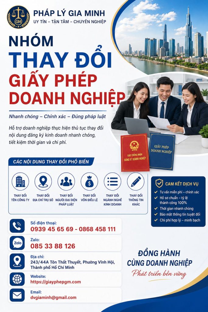 Nhóm Thay Đổi Giấy Phép Doanh Nghiệp