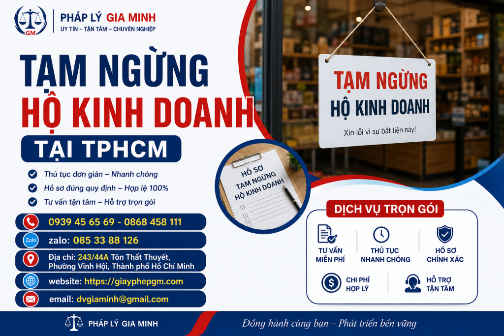 Tạm Ngừng Hộ Kinh Doanh Tại TPHCM – Thủ Tục Nhanh Gọn, Đúng Quy Định 1 Tạm Ngừng Hộ Kinh Doanh Tại TPHCM