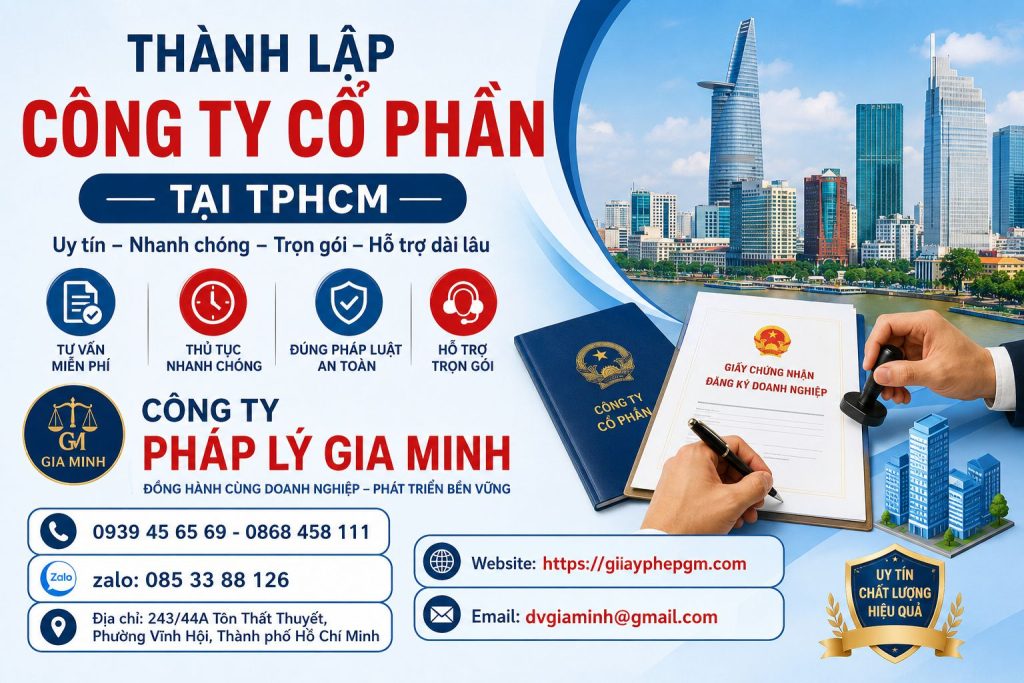 Thành Lập Công Ty Cổ Phần Tại TPHCM