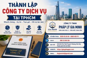 Thành Lập Công Ty Dịch Vụ Tại TPHCM