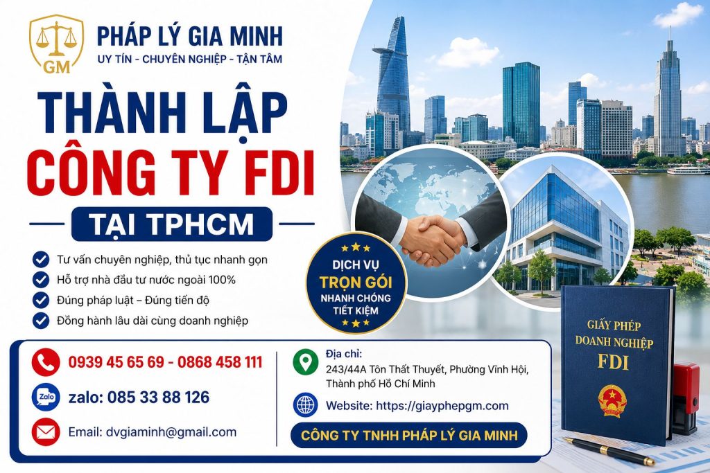 Thành Lập Công Ty FDI Tại TPHCM