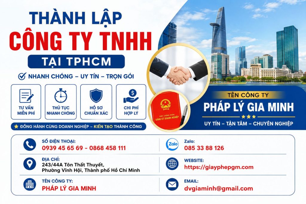 Thành Lập Công Ty TNHH Tại TPHCM