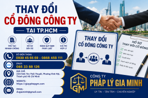 Thay Đổi Cổ Đông Công Ty Tại TPHCM
