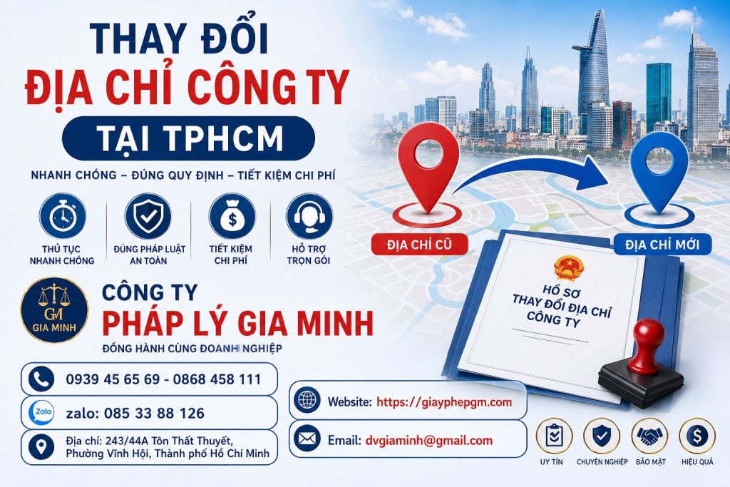 Thay Đổi Địa Chỉ Công Ty Tại TPHCM