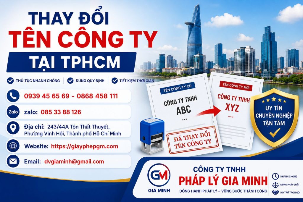 Thay Đổi Tên Công Ty Tại TPHCM