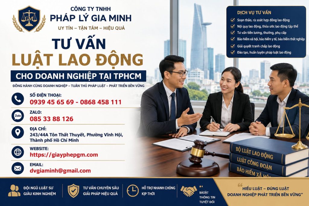 Tư Vấn Luật Lao Động Cho Doanh Nghiệp Tại TPHCM – Giải Pháp Pháp Lý Toàn Diện Về Nhân Sự 1 Tư Vấn Luật Lao Động Cho Doanh Nghiệp Tại TPHCM