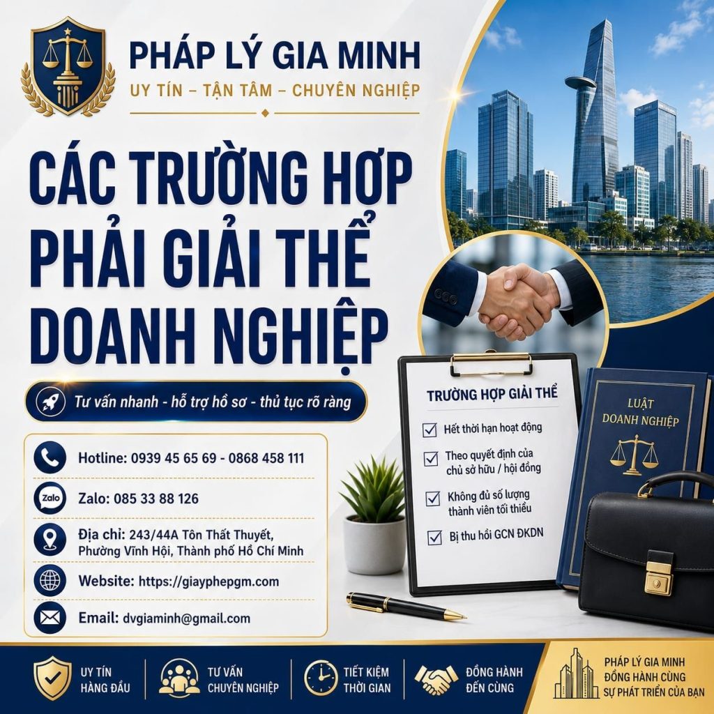 Các trường hợp phải giải thể doanh nghiệp
