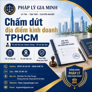 Chấm dứt địa điểm kinh doanh TPHCM