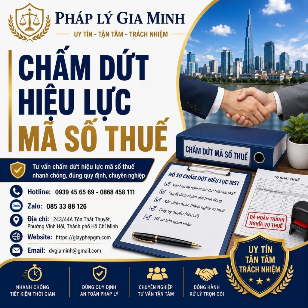 Chấm dứt hiệu lực mã số thuế đúng thủ tục, xử lý dứt điểm nghĩa vụ còn lại 1 Chấm dứt hiệu lực mã số thuế