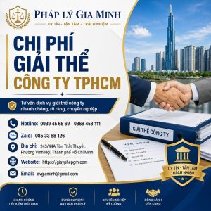 Chi phí giải thể công ty TPHCM