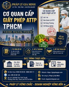 Cơ quan cấp giấy phép ATTP TPHCM