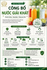 Công bố nước giải khát