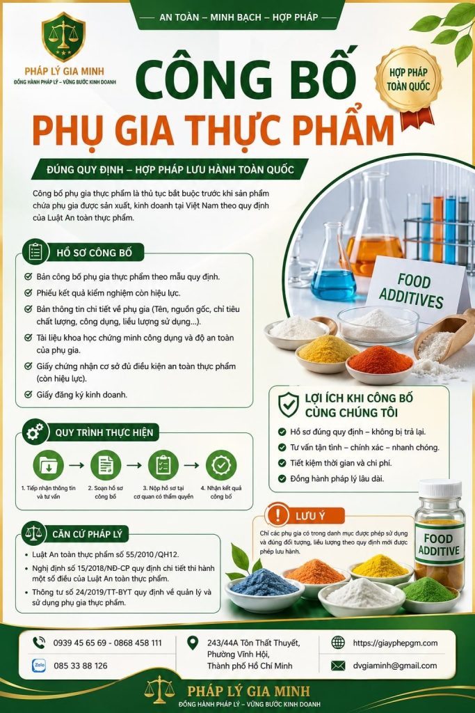 Công bố phụ gia thực phẩm