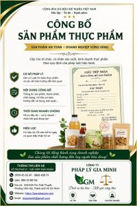 Công bố sản phẩm thực phẩm TPHCM