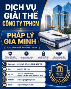 Dịch vụ giải thể công ty TPHCM