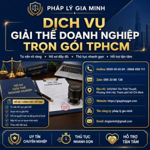 Dịch vụ giải thể doanh nghiệp trọn gói TPHCM