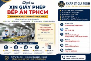 Dịch vụ xin giấy phép bếp ăn TPHCM