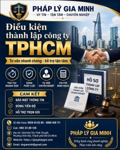 Điều kiện thành lập công ty TPHCM