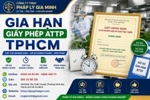 Gia hạn giấy phép ATTP TPHCM