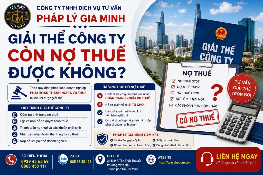 Giải thể công ty còn nợ thuế được không? Điều kiện và hướng xử lý 1 Giải thể công ty còn nợ thuế được không