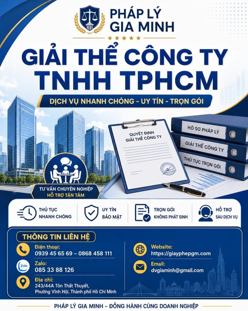 Giải thể công ty TNHH TPHCM