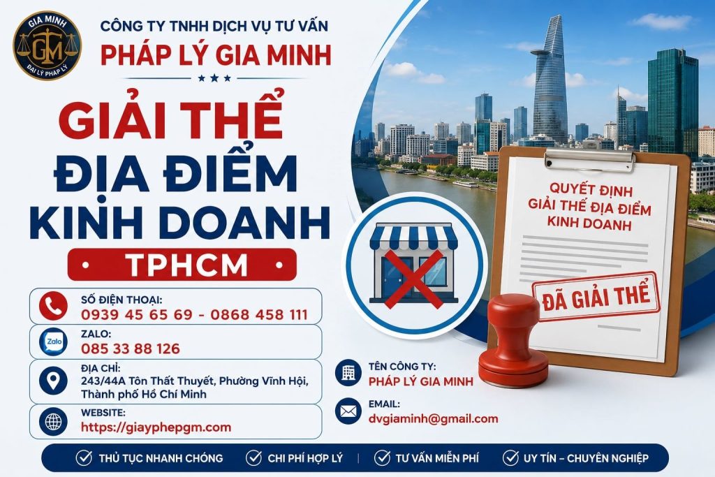 Giải thể địa điểm kinh doanh TPHCM
