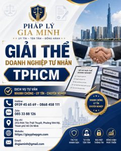 Giải thể doanh nghiệp tư nhân TPHCM