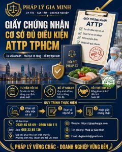 Giấy chứng nhận cơ sở đủ điều kiện ATTP TPHCM