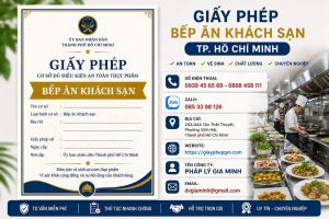 Giấy phép bếp ăn khách sạn TPHCM
